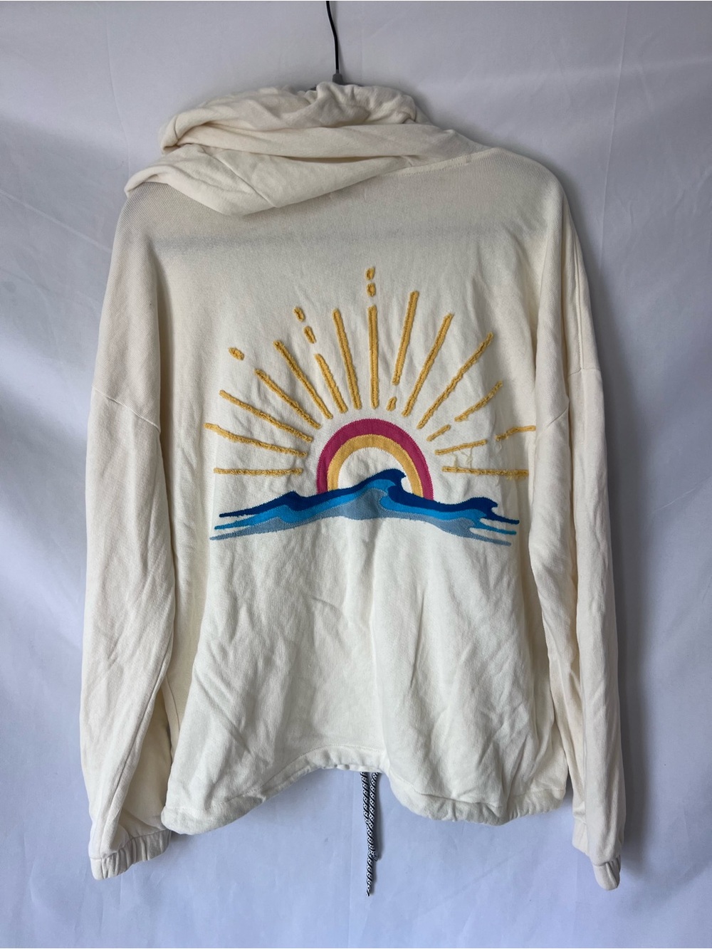 Women’s FAHERTY Daybreak Cream Embroidered Hoodie